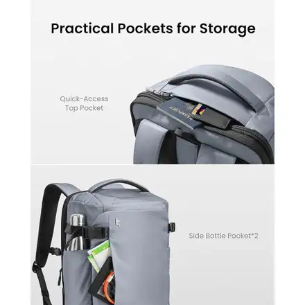 TomToc batoh Explorer T66 Laptop Backpack 28L - Gray
