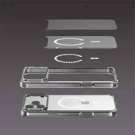 Devia kryt Pure Clear Shockproof Magnertic Case pre iPhone Air - Clear