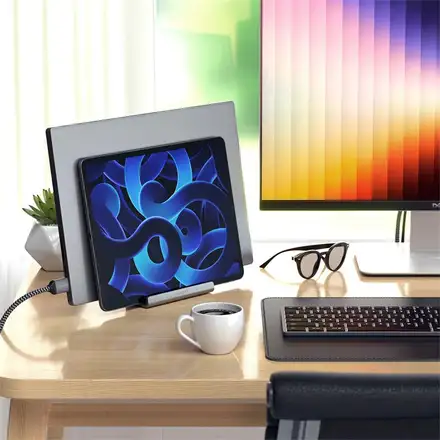 Satechi stojan Dual Vertical Laptop Stand - Space Gray Aluminum
