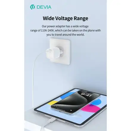 Devia sieťová nabíjačka Extreme Speed Mini PD Quick Charger 20W - White