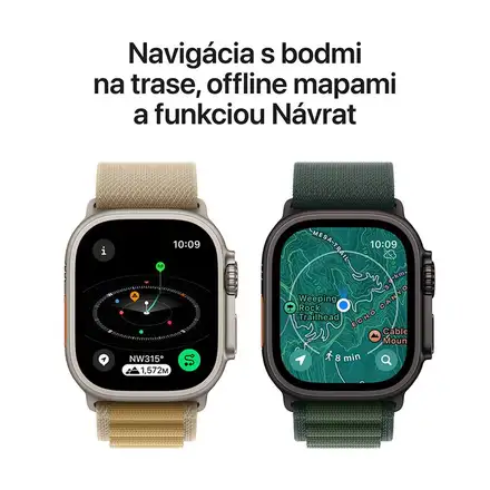 Apple Watch Ultra 2 GPS + Cellular 49mm Natural Titanium Case with Natural Titanium Milanese Loop - S *Rozbalený*