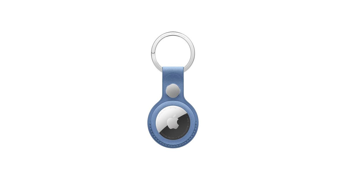 Apple AirTag FineWoven Key Ring - Wildflower Blue