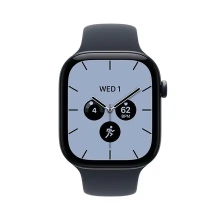 Apple Watch Series 12 GPS + Cellular 42mm Night Blue Ceramic Case with Navy Blue Sport Band - M/L