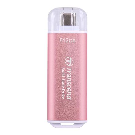 Transcend SSD 512GB ESD300 USB 3.2 Gen 2x1 - Pink