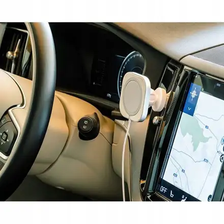 ER POWER držiak do auta Car Vent Mount pre Magsafe + 20W Charger - White