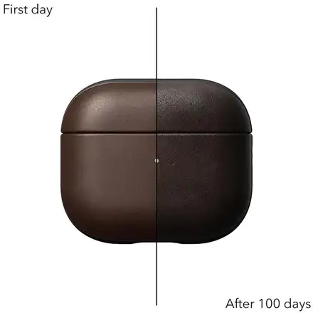 Nomad puzdro Modern Leather Case pre Apple Airpods 3 - Rustic Brown