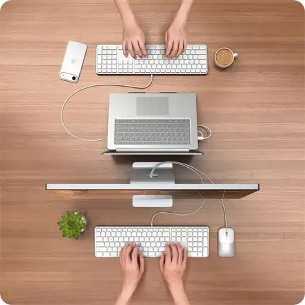 Satechi klávesnica + myš Slim CLX3 Wired Combo - Silver