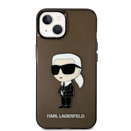 Karl Lagerfeld IML Ikonik NFT kryt iPhone 14 Plus čierny