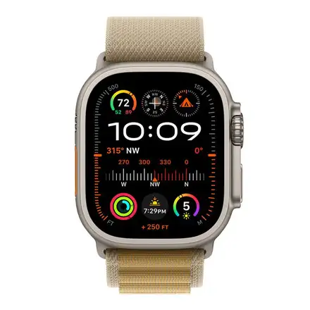 Apple Watch 49mm Tan Alpine Loop - Small - Natural Titanium Finish *Rozbalený*