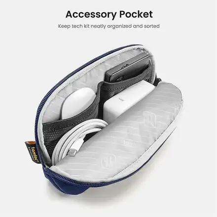 Tomtoc puzdro Recycled Sleeve with Pouch pre Macbook Air 13" M1/M2/M3/M4 - Navy Blue