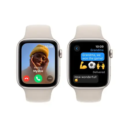 Apple Watch SE 2 GPS 44mm puzdro z hviezdne bieleho hliníka *Trieda C*