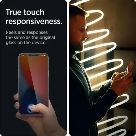 Spigen ochranné sklo GLAS.tR Slim HD Anti Glare/Privacy pre iPhone 14 Plus/13 Pro Max