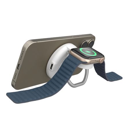 Hyper HyperJuice Qi2 2-in-1 Magnetic Charging Stand - White