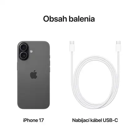 iPhone 17 256 GB čierna *Použitý s DPH – Trieda A*