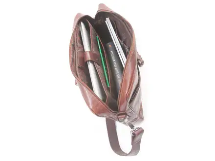 Baoobaoo Brašňa Briefcase Soft pre MacBook 15"-16" Brandy