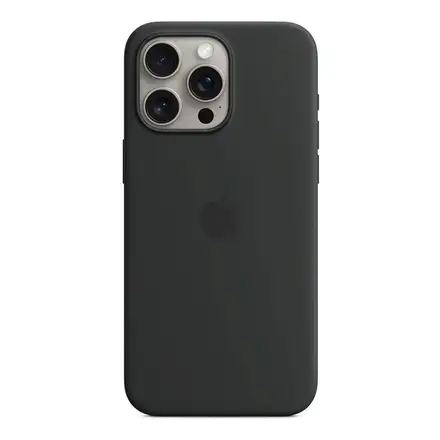 iPhone 15 Pro Max Silicone Case with MagSafe - Black