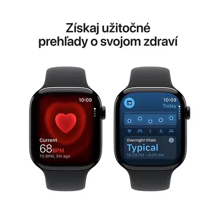 Apple Watch Series 11 GPS 46mm puzdro z klavírne čierneho hliníka *Trieda A*