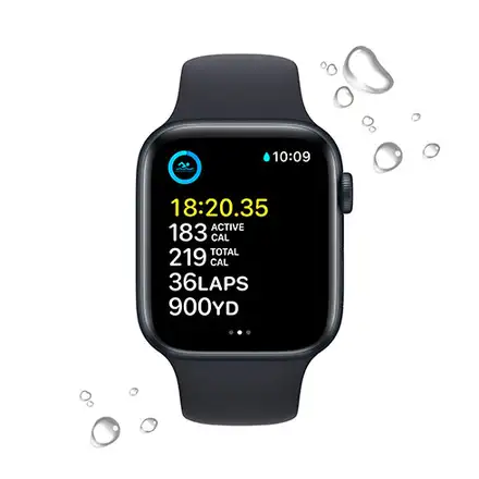 Apple Watch SE 2 GPS 44mm puzdro z temne atramentového hliníka *Trieda B*