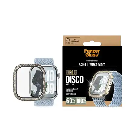 PanzerGlass ochranné sko Disco pre Apple Watch 10/11 42mm - Bing Gold