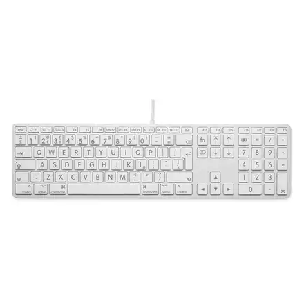 LMP klávesnica Large Font Wired USB Keyboard pre Mac 110 keys EN layout - Silver