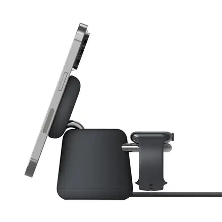 Belkin Boost Charge Pro 2-in-1 Wireless Charging Dock with Magsafe 15W - Charcoal