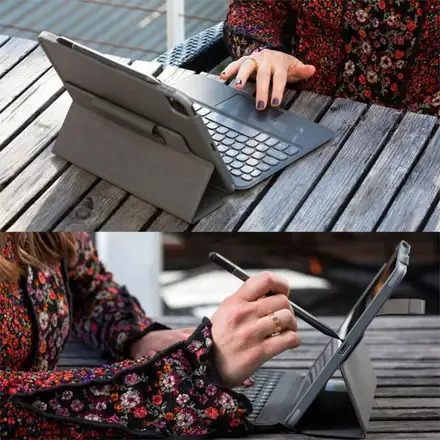 ZAGG klávesnica Pro Keys with Trackpad pre iPad Pro 12.9"/Air 13" M2 2024 EN - Black