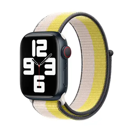 Devia remienok Nylon Braided Two-Tone Loop pre Apple Watch 40/41/42mm - Oat Milk
