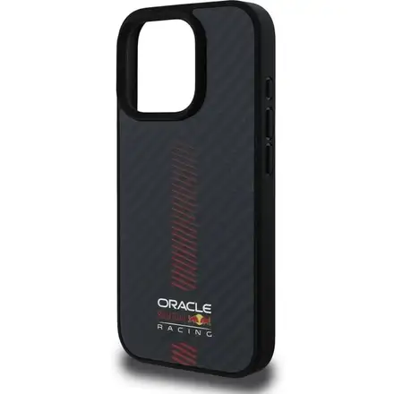 Red Bull Carbon Powerbar MagSafe Zadný Kryt pre iPhone 16 Pro Max čierny