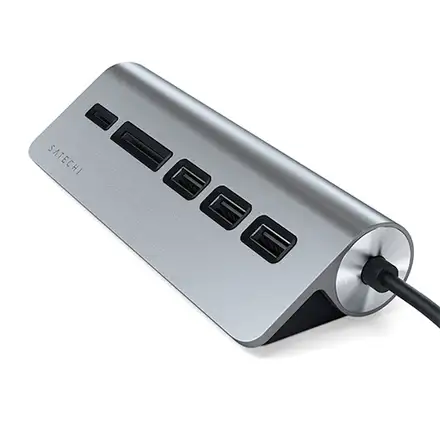 Satechi USB-C Hub & Card Reader - Space Gray Aluminium