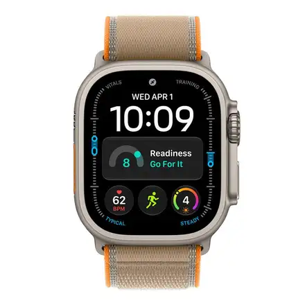 Apple Watch 49mm Sand Trail Loop - M/L - Natural Titanium Finish