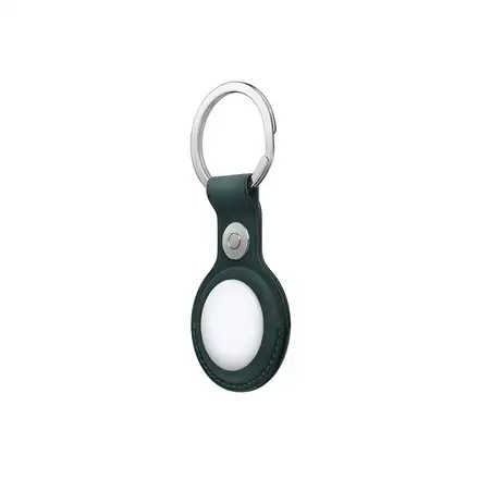 Apple AirTag FineWoven Key Ring - Dark Green