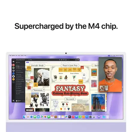 iMac 24" 4.5K Apple M4 10C CPU 10C GPU 24GB 512GB Fialový SK