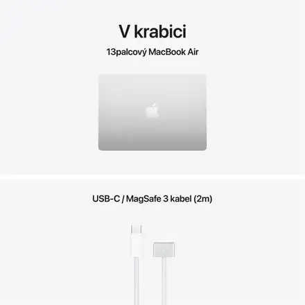 MacBook Air 13" Apple M5 10C CPU 8C GPU 16GB 512GB Strieborný INT English