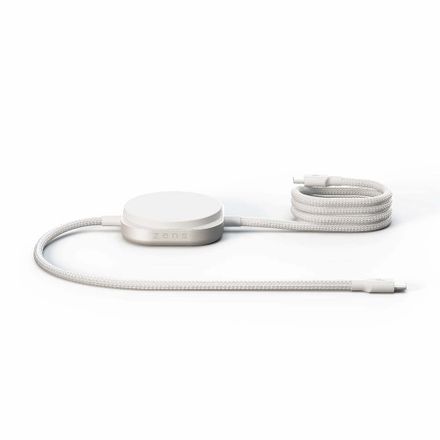 ZENS USB C - C Pro 2 cable 1,5 m 240W with Qi2,charger White