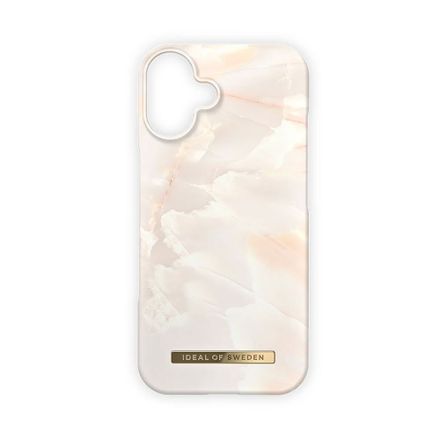 iDeal Fashion Case MagSafe iPhone 16 Rose Pearl Marble