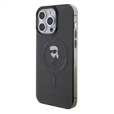 Karl Lagerfeld IML Ikonik MagSafe kryt iPhone 15 Pro Max čierny