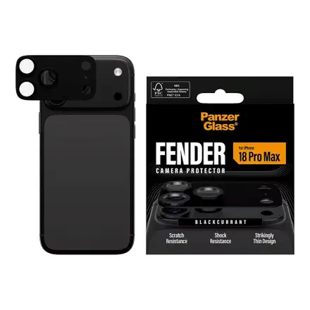 PanzerGlass Fender Camera Protection pre iPhone 18 Pro Max - Black Currant