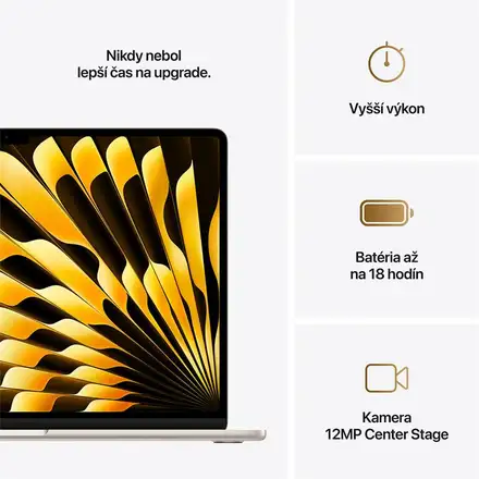 MacBook Air 15" Apple M4 10C CPU 10C GPU 24GB 512GB Hviezdny biely SK