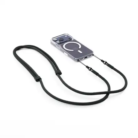 Spello Rope Crossbody Strap - čierna