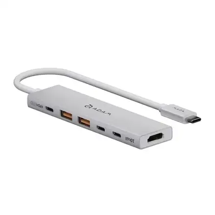 Adam Elements USB-C Hub DE06 6-in-1 - Silver