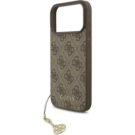Guess 4G Charm MagSafe kryt iPhone 17 Pro hnedý
