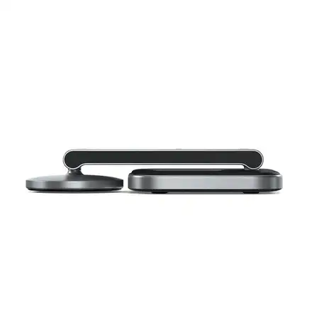 Satechi 3-in-1 Foldable Qi2 Wireless Charging Stand - Space Gray