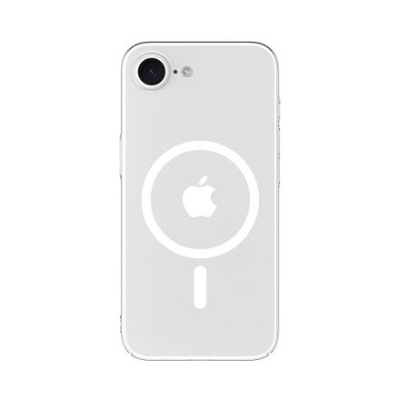 Comma kryt Hard Jacket Magnetic Case pre iPhone 16e/17e - Clear