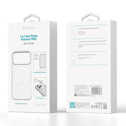 Devia Star Series 3 in 1 iPhone Protector Pack pre iPhone 17 Pro Max