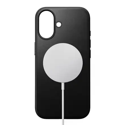 Nomad kryt Modern Leather Case Magsafe pre iPhone 17 - Black