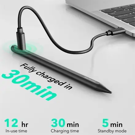 ESR stylus Geo Digital Pencil with built-in Apple Find My Technology - Black