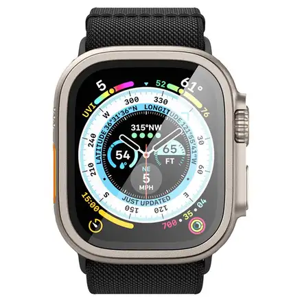 Spigen ochranné sklo Glas.tR Slim Pro pre Apple Watch Ultra - Titanium