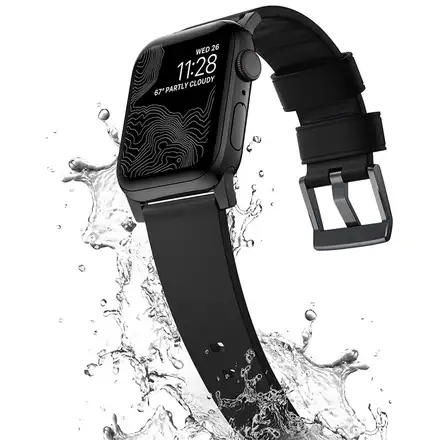 Nomad kožený remienok pre Apple Watch 44-49mm - Active Pro Black/Black Hardware