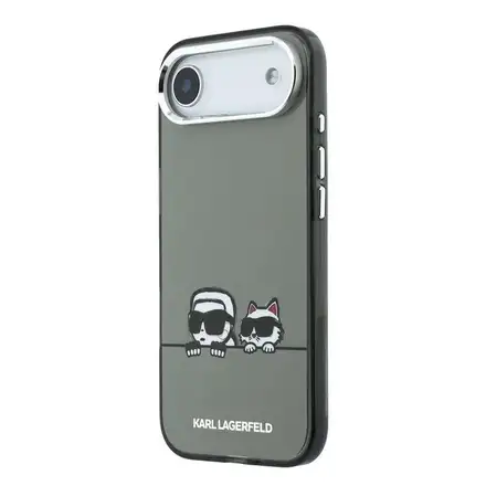 Karl Lagerfeld IML K&CH Heads Logo MagSafe MagSafe kryt iPhone Air čierny
