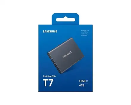 Samsung Portable SSD T7 4TB - externý SSD, USB 3.2 Gen2, titanová šedá